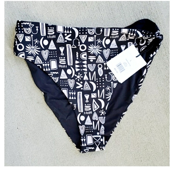 𝅺ONIA SABRINA HIGH WAIST GEO BIKINI BOTTOMS NWT - Picture 3 of 10